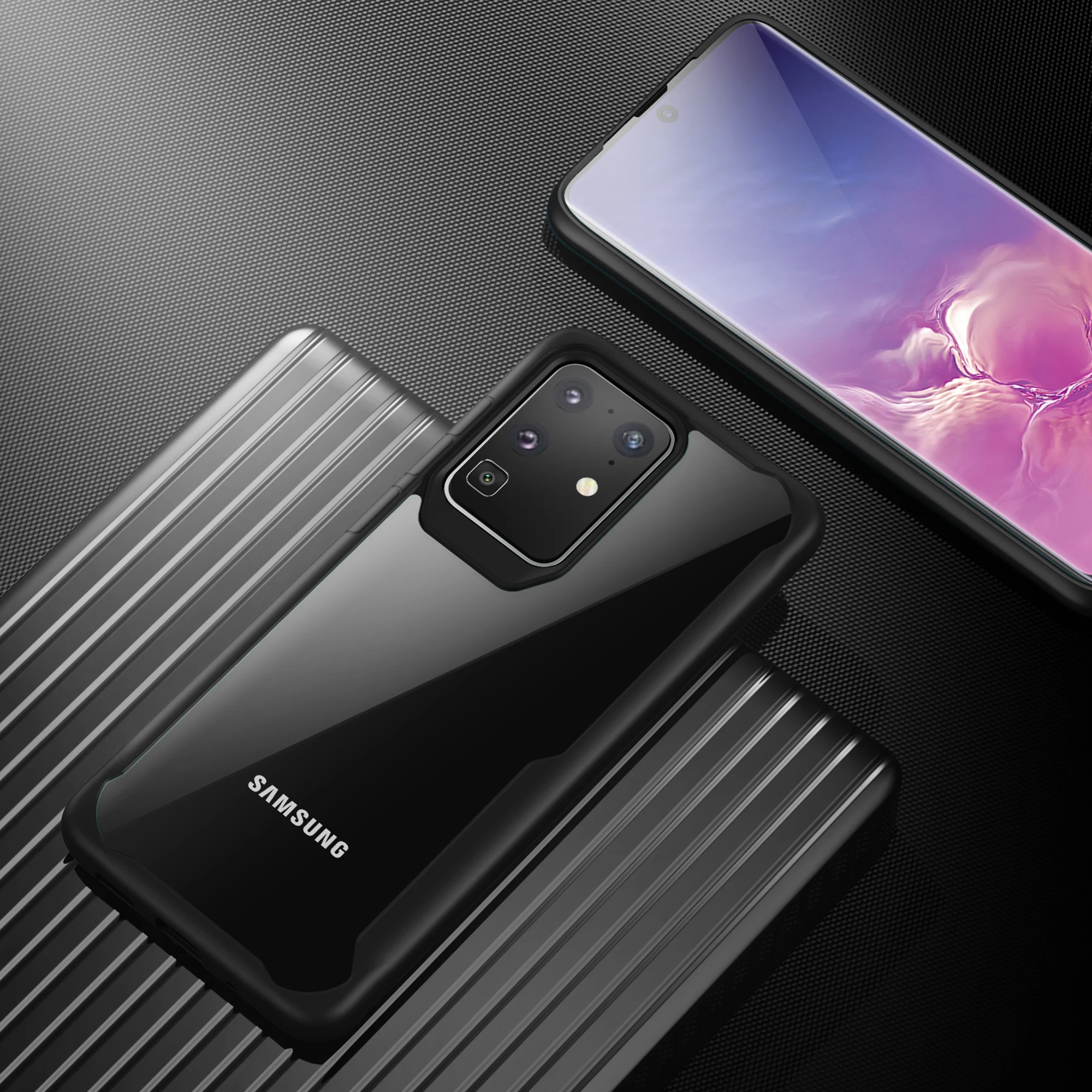Чехол для телефона Samsung Galaxy S20 Ultra Plus чехол TPU рамка Edge HD прозрачный силиконовый