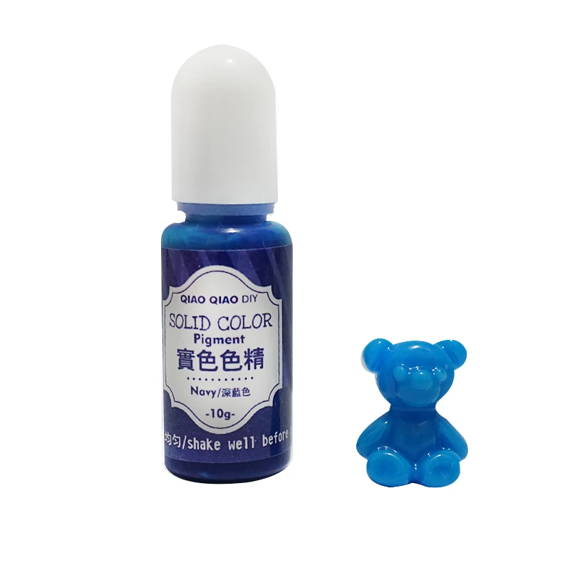 Navy QIAOQIAO DIY 10 г УФ смола цветной пигментный лак твердый клей для силиконовой формы ювелирных изделий поделка рукоделие - Цвет: Navy