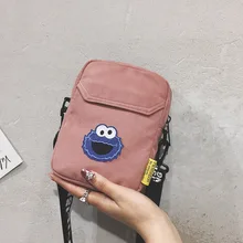 Сумка на плечо в Корейском стиле, новинка весны, стильный рюкзак из холщовой ткани с принтом, повседневный Универсальный женский мессенджер