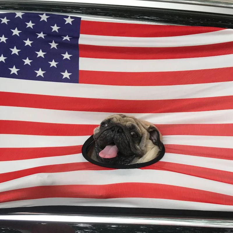 ABEDOE Портативный для домашнего питомца оконная задвижка занавес высокого качества ПЭТ автомобильный козырек с защитой от УФ лучей собака оттенок автомобиля 70X50 см ворота Шторы