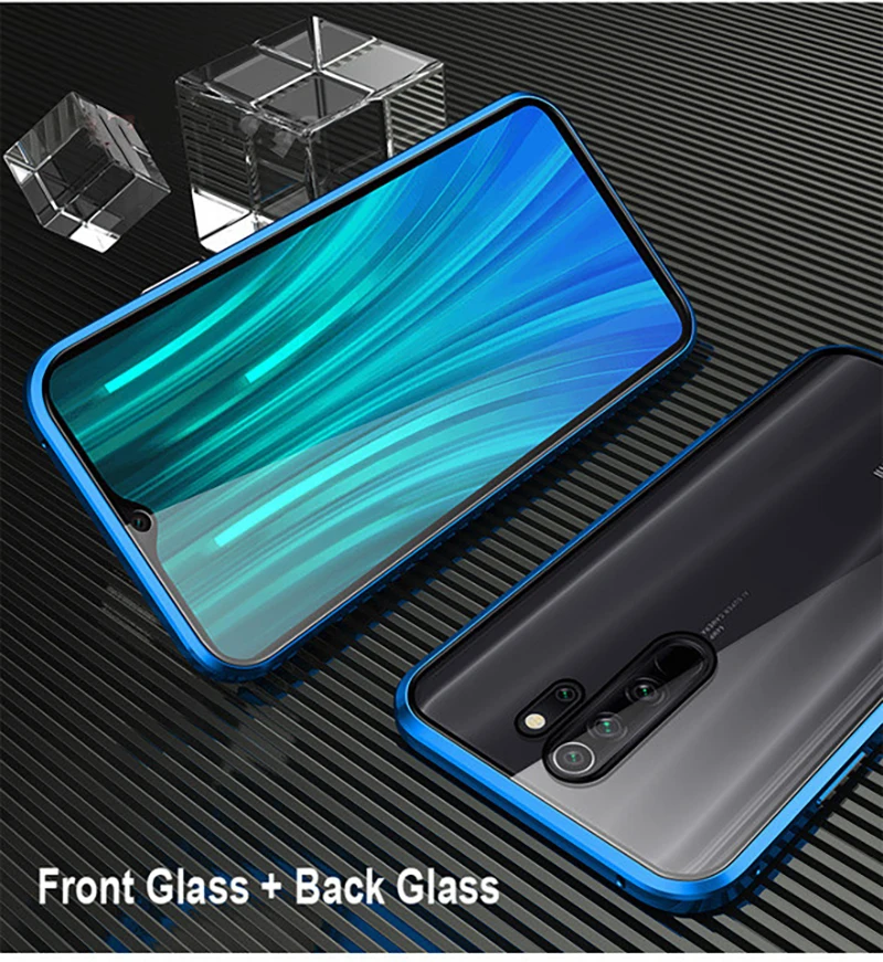 Чехол Arvin для Xiaomi Redmi Note 8 8T Note 7 pro Redmi K20 9T Pro 9 SE 8 чехол с магнитной двусторонней металлической рамкой