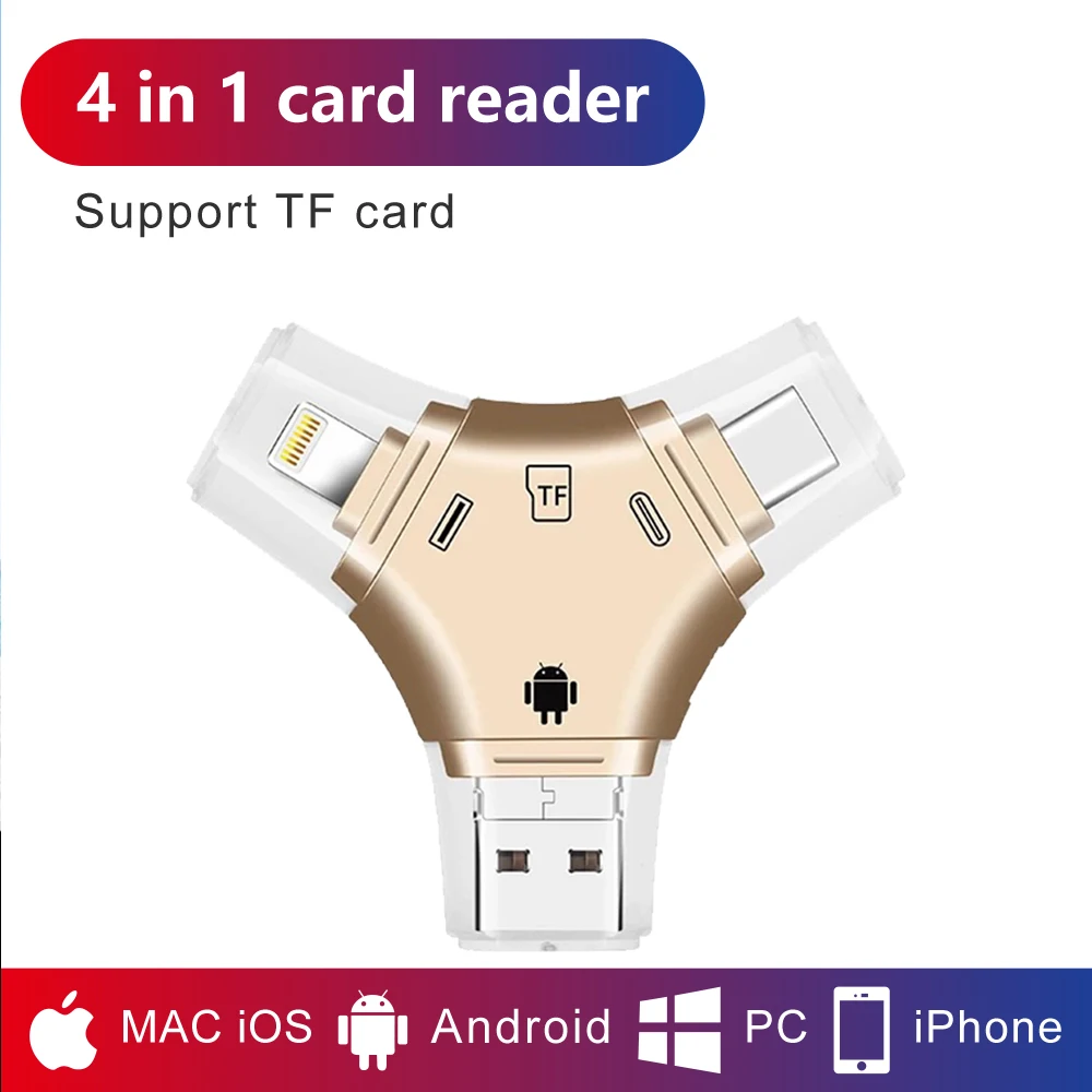 Micro SD TF кардридер флэш карта памяти адаптер для Apple iPhone iPad Android телефон MacBook