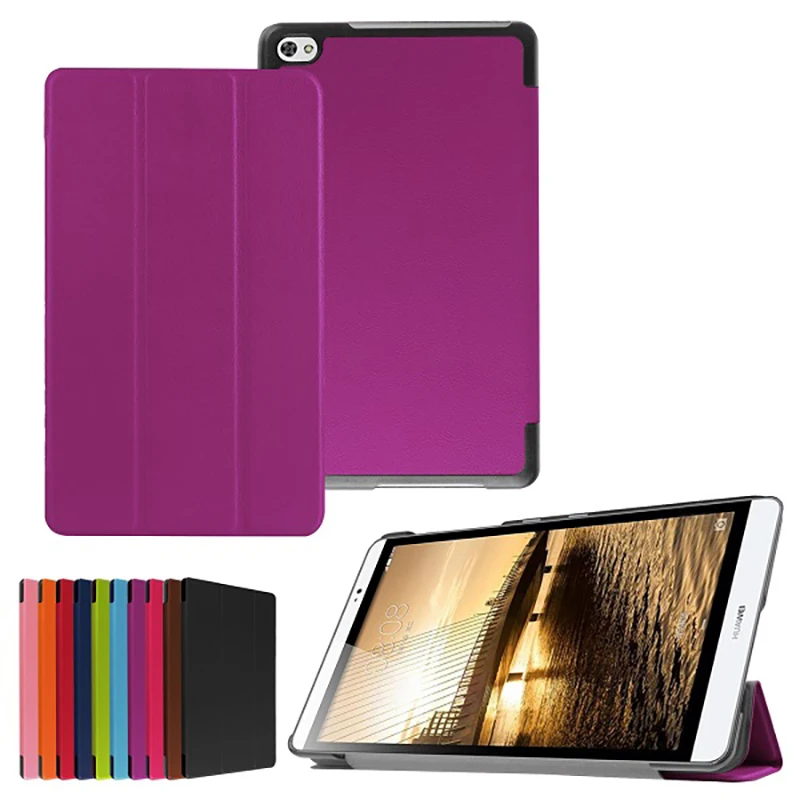 Защитный чехол для планшета чехол для huawei MediaPad M2 M2-801W M2-803L huawei M2 8,0 Folio Stand кожаный чехол PU противоударный - Цвет: HW M28 KST PL