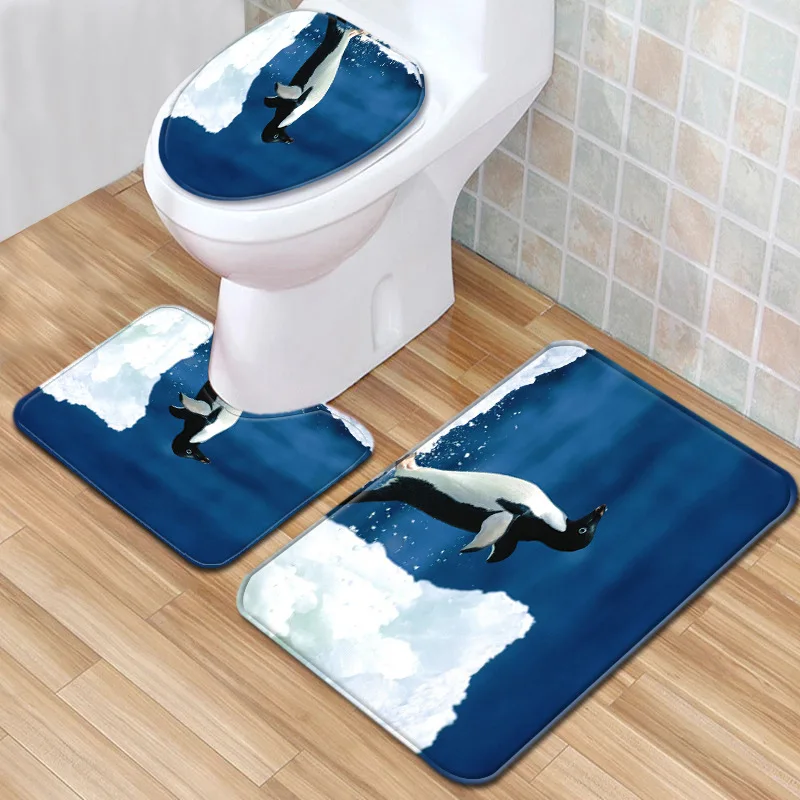 Набор ковриков для ванной Противоскользящий коврик для ванной комнаты душевой Туалет ковер абсорбирующий коврик для туалета коврик для ванной комнаты
