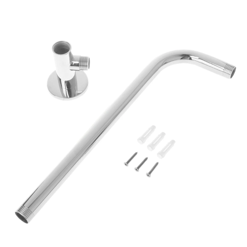 

Stainless Steel Shower Head Extension Arm Shower Base Mounted Shower Elbow Fixed Rod for Bathroom Accessories