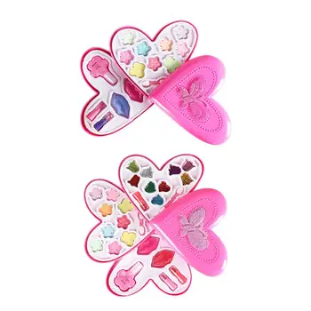 

Children Princess Makeup Boxes Set Non-toxic Girl Color Lipstick Pretend Play Toys Beauty Cosmetic Educational Toy