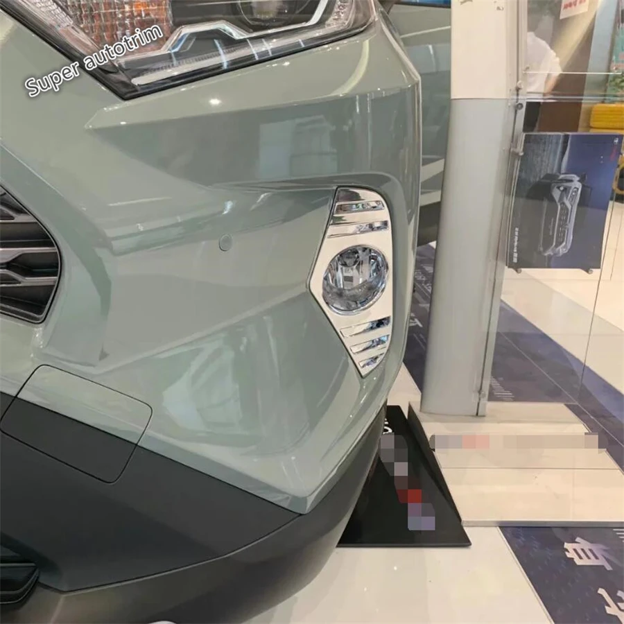 

Lapetus Front Fog Lights Foglight Lamp Frame Cover Kit Fit For TOYOTA RAV4 RAV 4 2019 2020 Accessories Exterior Carbon Fiber ABS