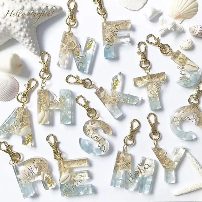 Crystal Epoxy Resin Mold Alphabet Letter Number Pendant Casting Silicone Mould A0NF | Украшения и аксессуары