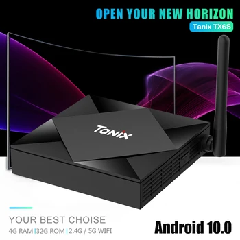 

Android TV Box 10.0 4GB RAM 32GB ROM 2.4GHz 5GHz WiFi Bluetooth TV Set Top Box Media Player