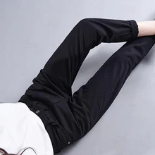 Женские джинсы, одноцветные, облегающие, узкие брюки, высокая талия, повседневные штаны, KNG88