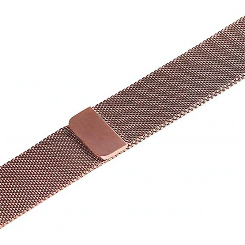 Rose gold Миланская Петля Браслет ремешок 44 40 42 38 мм для Apple Watch группа 4 ремень из нержавеющей стали для iwatch серии 3 2 1 умные аксессуары - Цвет ремешка: Rose gold