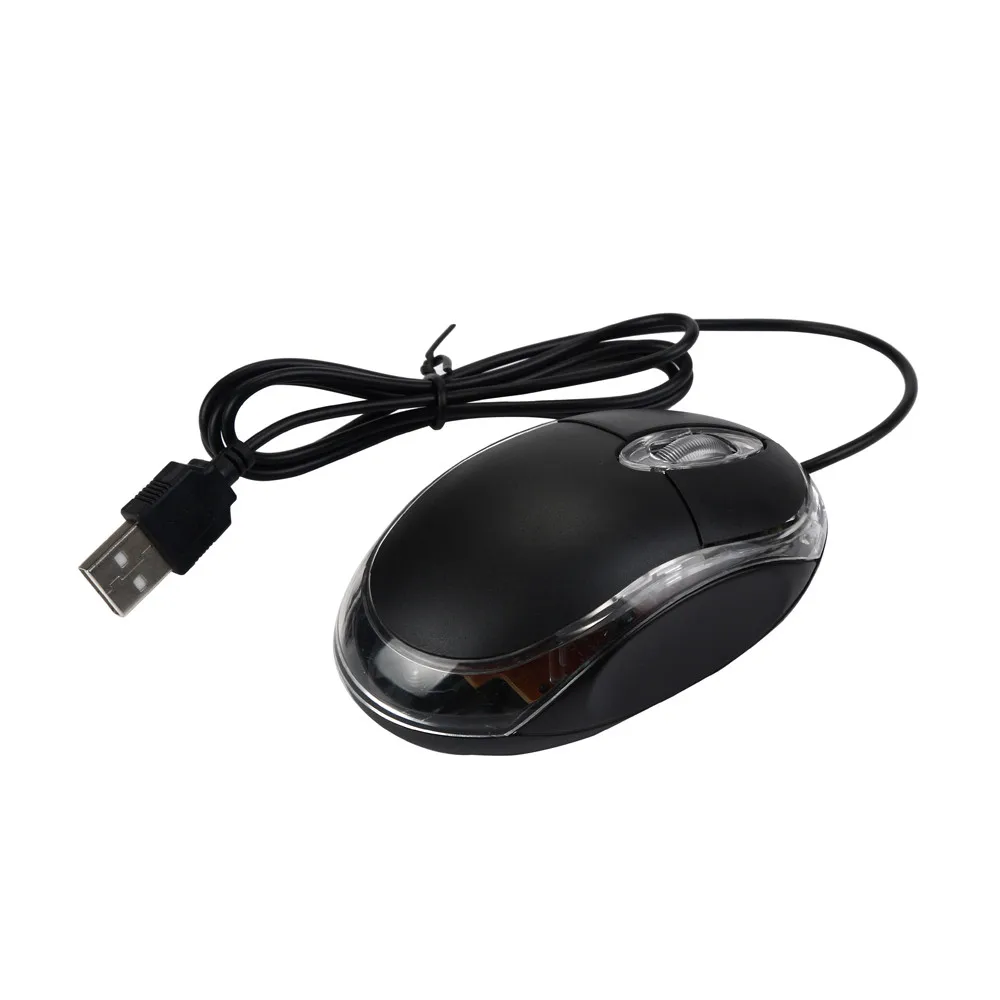 CARPRIE Mini Проводная игровая мышь USB для ПК ноутбука 1200DPI светодиодный эргономичный