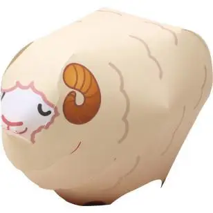 

Sheep 3D Paper Model DIY Cartoon Three-dimensional Animal Paper Mold Kindergarten Handmade Children's Educational Toy Model
