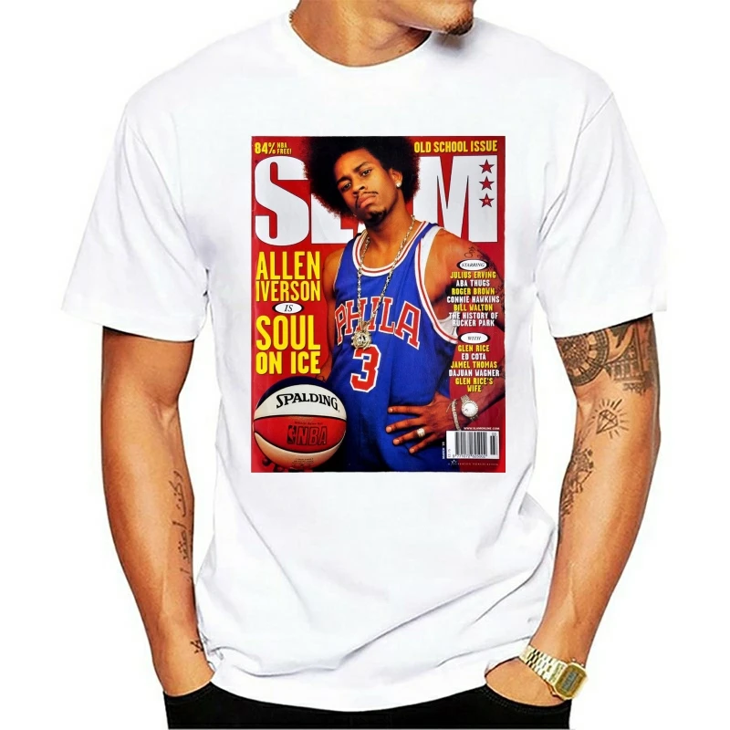 

Allen Iverson Slam Cover T-Shirt - Ai Shirt Tee Shirt