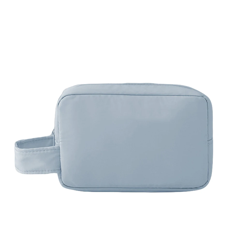 Hot Casual Portable Women Solid Color Toiletries Cosmetic Bag Large Capactiy Storage Pouch Polyester Multi Large Cosmetic Bag