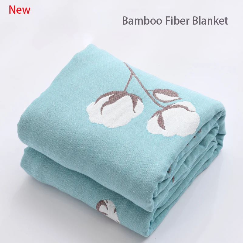 Детское одеяло из 4 слоёв бамбукового волокна супер мягкое для новорожденных