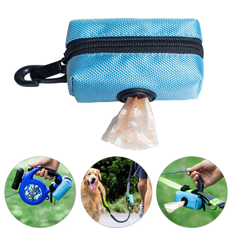 Pet Outdoor Waist Bag Dog Poop Dispenser Garbage Bag Puppy Dung Stool Holder Bag 