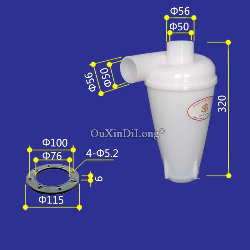 Free Shipping Cyclone Dust Collector Bagless High Efficiency woodworking Powder New K522 | Инструменты