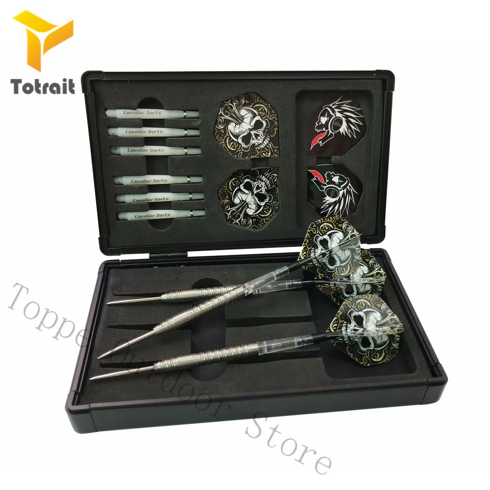 Black TOtrait Профессиональный 24 г 90% вольфрамовый стальной наконечник Дартс баррель алюминиевый вал летные спортивные Дартс Валы - Цвет: Black