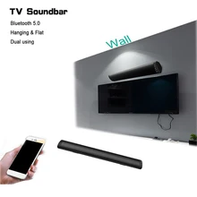 20 Вт Bluetooth 5,0 Саундбар беспроводной динамик стерео домашний кинотеатр Hifi Колонка объемная USB звуковая система настенная звуковая панель