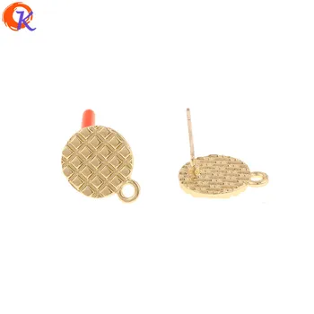 

Cordial Design 100Pcs 12*15MM Jewelry Accessories/Hand Made/Earrings Stud/Soft Pin/Round Shape/DIY Making/Earring Findings
