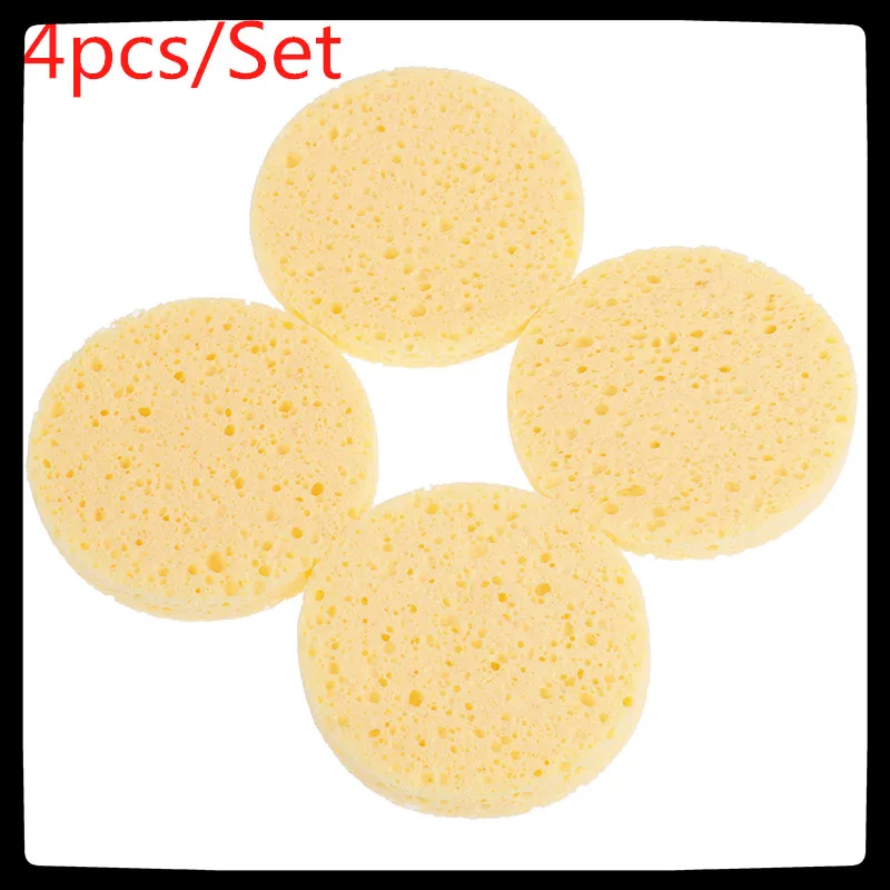 4pcs/Set Soft Face Wash Sponge Puff Useful Face Cleaning Makeup Remover Washing Sponge Pad  face Care Tools