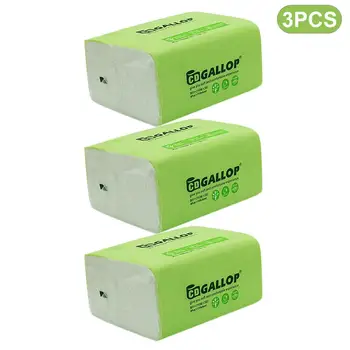 

3-Layers Log Pumping Paper Soft Skin-Friendly Pumping Toilet Paper Household Degradable Facial Tissue Paper Towels 3 Packs