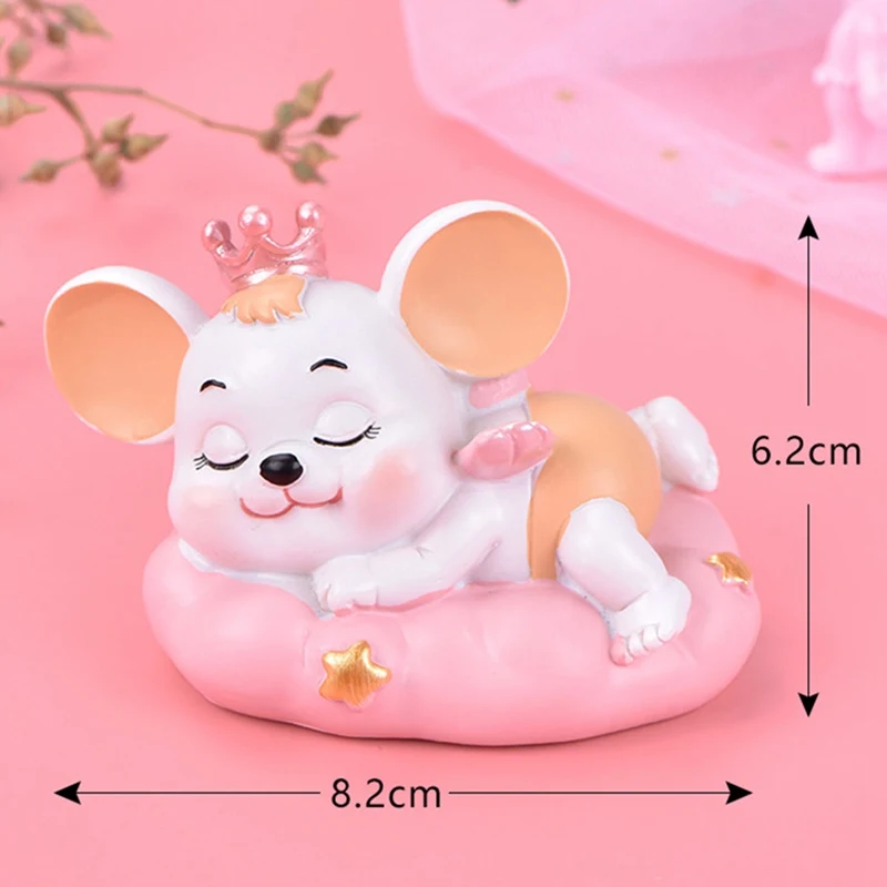 Car Ornament PVC Cute Shaking Head Mouse Automobiles Interior Dashboard Swing Nodding Doll Decoration Ornaments Toys Gift