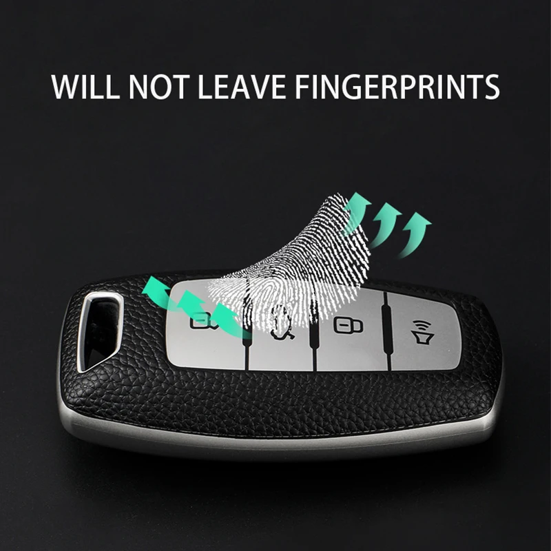 Car Key Case Cover 4 Buttons TPU+Leather For Great Wall Haval Coupe H7 H8 H9 F5 F7 H2S GMW H6