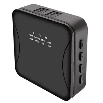 

ALLOYSEED 2 in 1 Wireless Bluetooth 5.0 Transmitter Receiver CSR8675 Chip Audio APTX HD AUX Adapter Dongle with Optical Cable