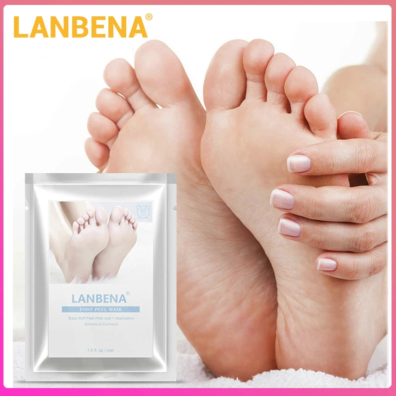 LANBENA маска для ног Уход за ногами peel отшелушивающие носки пилинг для ног носки для педикюра ноги маска для ног крем