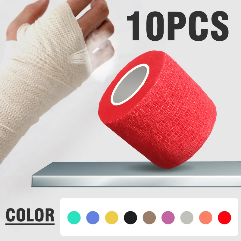 1 Roll Elastic Bandage Nonwoven Self-adhesive First Aid Wrap Tape Protector Tool