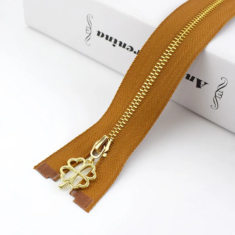 CAMEL Meetee 5 шт. 40 см 3# Металлические молнии открывающийся автоматический замок золотая молния DIY сумки кошелек одежда Декор молния Швейные аксессуары ZA039 - Цвет: CAMEL