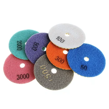 

New 1 Set 3 inch Diamond Polishing Pads Granite Marble Concrete Stone Grinding Discs Hand Tools