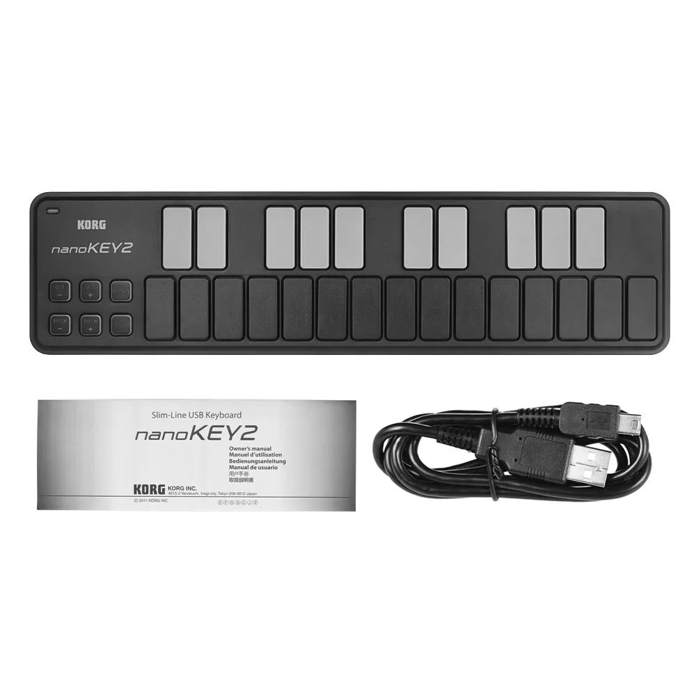 KORG nanoKEY2 Тонкий портативный USB MIDI клавиатура контроллер 25 клавиш с usb