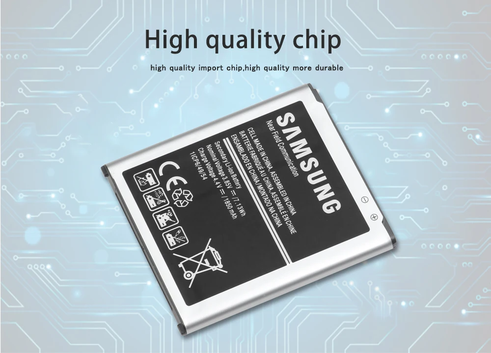 Samsung телефон батарея EB-BJ100CBE EB-BJ100BBE для samsung Galaxy J1 j100 J100F/D J100FN J100H J100M 1850 мАч