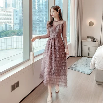 

The new spring and summer in French fairy gauze skirt render fair maiden dress dress veil