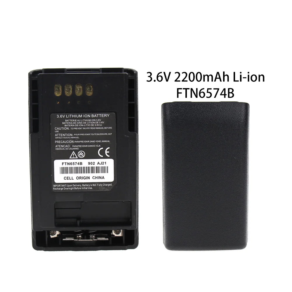 Battery for Motorola MTP850 CEP400 FTN6574 FTN6574A PMNN6074 AP 6574 2200mAh 1