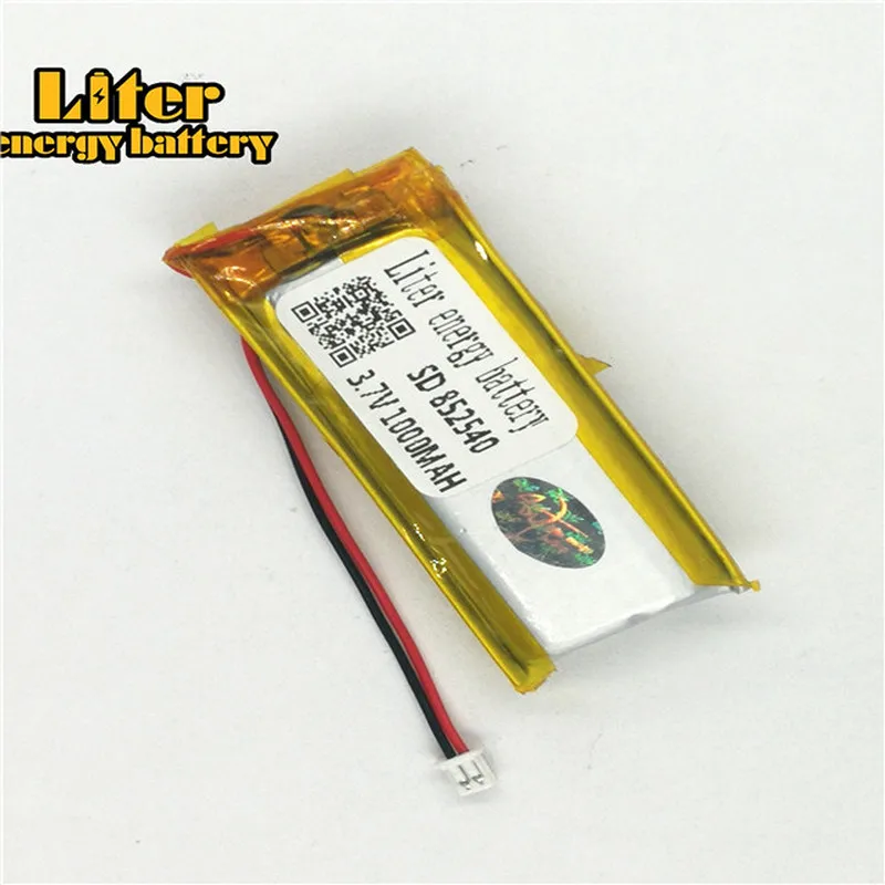1,25 мм 2pin разъем 3,7 V 852540 1000mah аккумуляторная батарея для MP3 MP4 MP5 маленькие игрушки