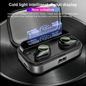 

T10 Bluetooth 5.0 Earphones Wireless Headphone With Microphone 3500mAh charge IPX7 Waterproof Earbuds Headsets For iOS Android