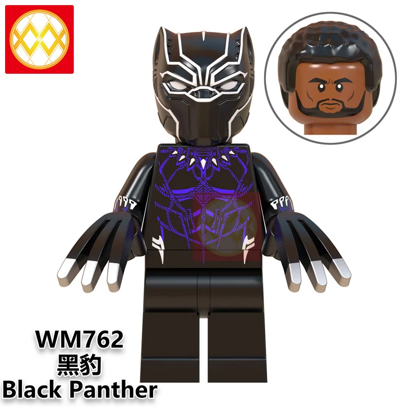20 шт./партия Капитан Америка Marvel Мстители Железный человек Человек-паук Hawkeye Тор военная машина Муравей Человек танос красный череп Дракс Разрушитель Халк строительные блоки экшн-Кирпичи игрушки для детей - Цвет: Сливовый