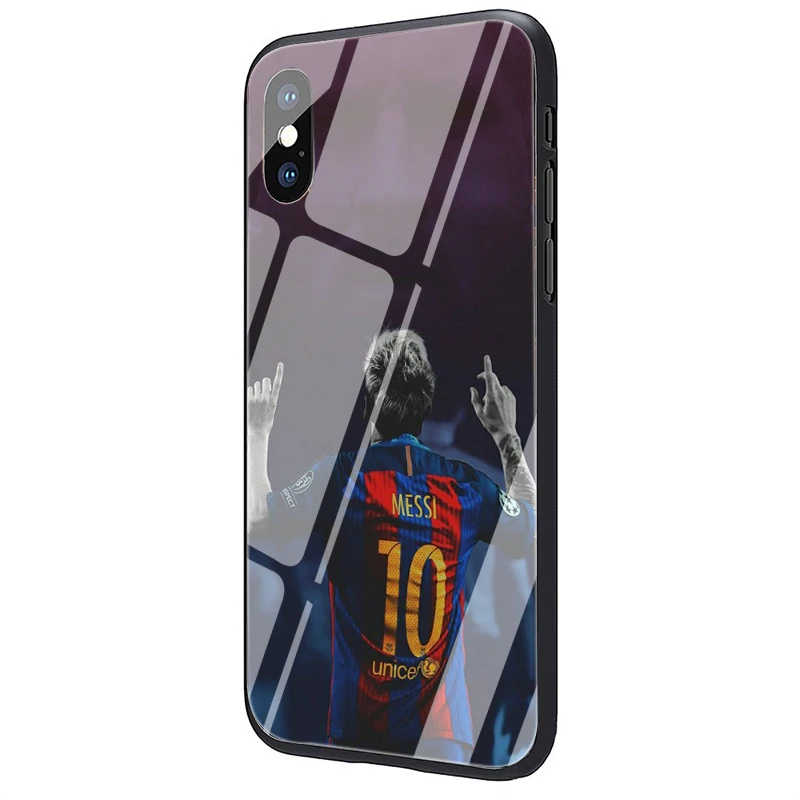 G7 Lionel messi чехол из закаленного стекла для телефона для iphone 5 5S 6 6S 7 8 Plus X XR XS 11 pro Max - Цвет: G7