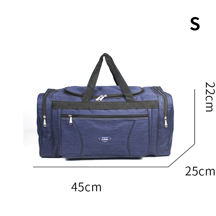 Оксфордские водонепроницаемые мужские дорожные сумки ручной клади, большая дорожная сумка, деловая Вместительная дорожная сумка на выходные - Цвет: S-blue