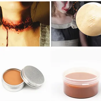 

Simulation Scar Wound Skin Waterproof Makeup Film Special Effects Fake Scar Skin Fancy Wax Body Face Fancy Halloween Body Paint