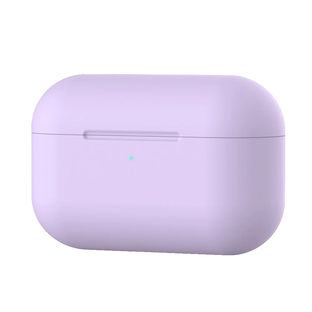 1 комплект, силиконовый чехол для Apple Airpods Pro, чехол для наушников Airpods 3 pod Pro, защитный чехол, аксессуар для гарнитуры - Цвет: Purple