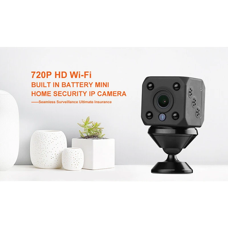 720P HD wifi Беспроводная мини ip-камера ночного видения детектор движения мини видеокамера циклическая видеокамера встроенный аккумулятор