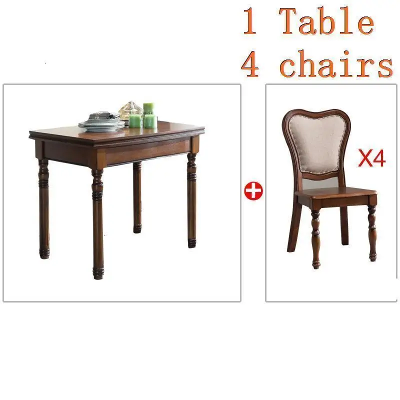 Version B Masa Sandalye Sala Dinning Redonda Eet Tafel Tisch Meja Makan, деревянный комедор, стол для столовой - Цвет: Version B