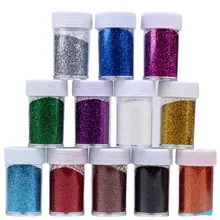 

Glitter Powder Sequins Gold Silver Powder Laser Silver PET Environmental Protection Handmade DIY Decoration Materials 12 Colors