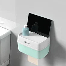 GH портативный держатель для туалетной бумаги настенный диспенсер для туалетной бумаги водонепроницаемый ящик для хранения салфеток для аксессуаров для ванной комнаты