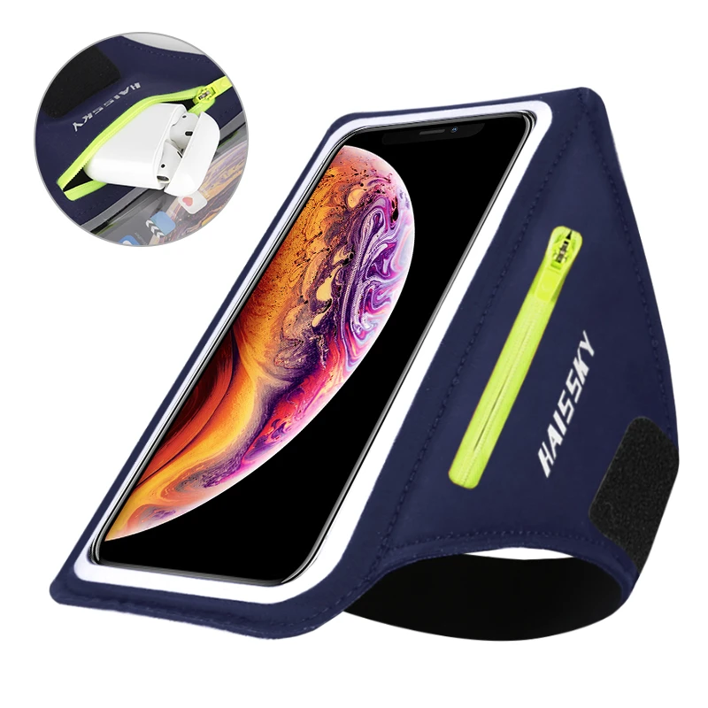 Haissky Running Sports Armbands Case For Iphone 13 12 11 Pro Max Xiaomi Poco X3 Pro Belt On Hand Phone Arm Band For Airpods Pro Armbands Aliexpress